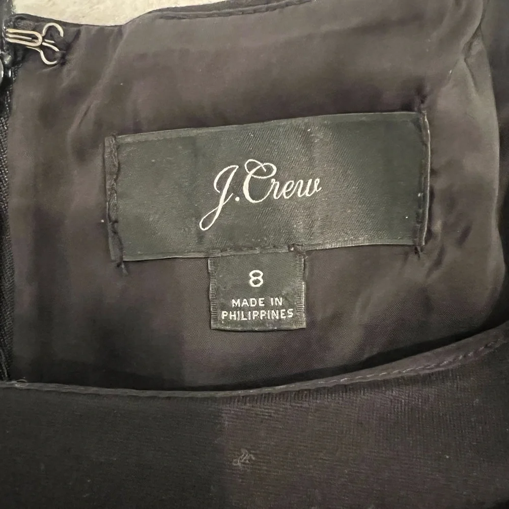 Classic Black JCrew Dress | Size 8 | Zipper | Well Made | Good Condition - Picture 11 of 11